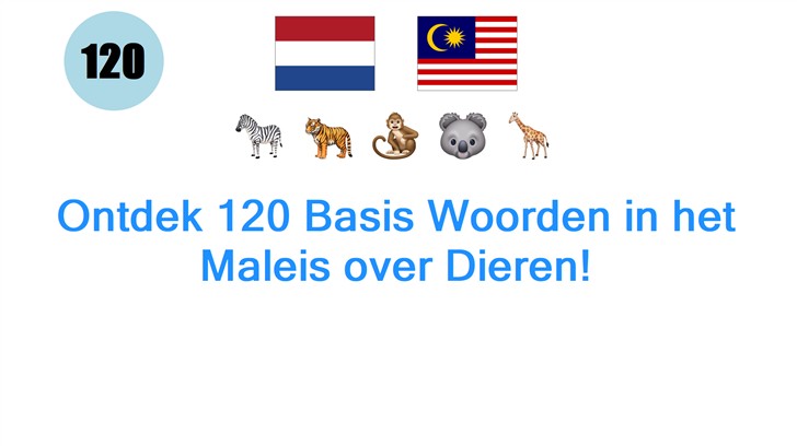 Ontdek 120 Basis Woorden in het Maleis over Dieren!